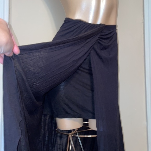 Free People women’s Medium dress skirt top shirt black Multi-way basic stretch - Picture 10 of 11